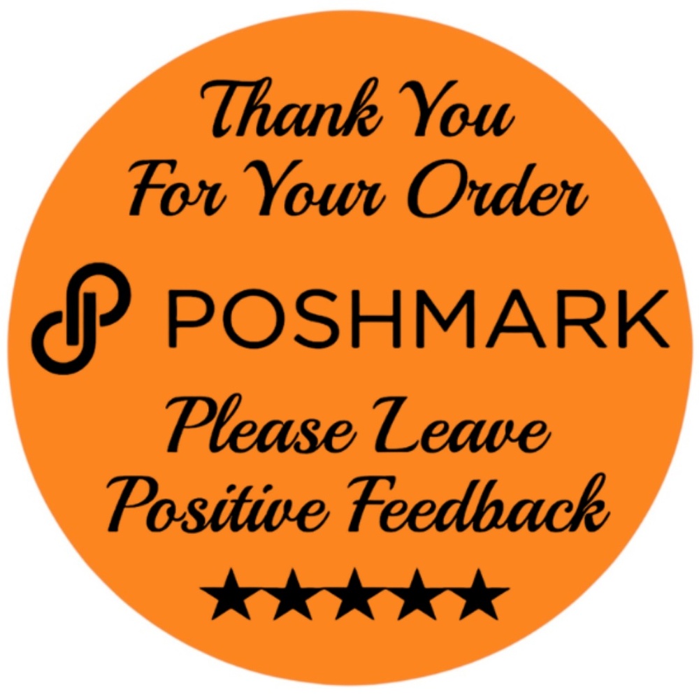 Thank You For Your Poshmark Purchase Labels Stickers 12 colors to choose from - Picture 7 of 14